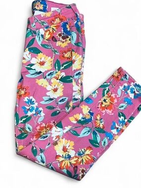 Kate Spade Broome Street Floral Cotton Pants Size 25